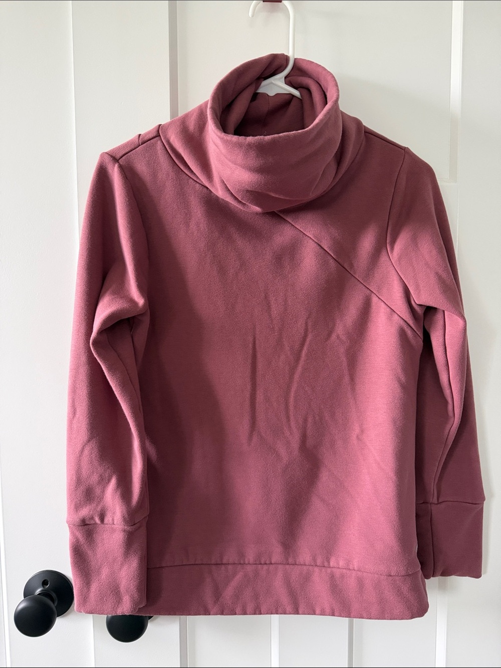 Apana Dusty Rose Cowl Neck Pullover